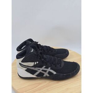 ASICS Matflex 6 Men's Wrestling Shoes 1081A021 Black Silver White Size 8